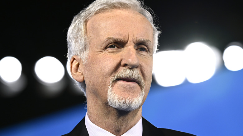 James Cameron at a premiere
