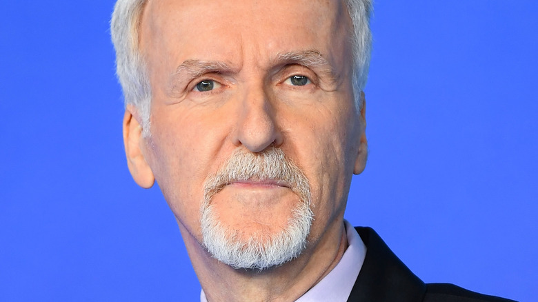 James Cameron smiling confidently