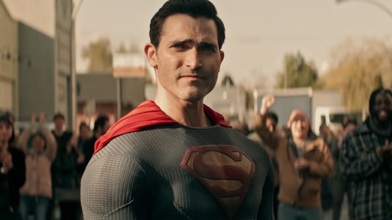 Superman looking proud