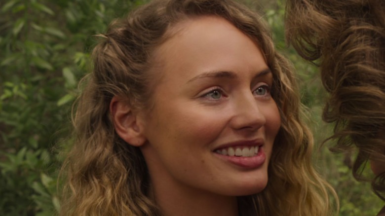 Guardians of the Galaxy Vol. 2 Laura Haddock Meredith Quill smiling in close-up