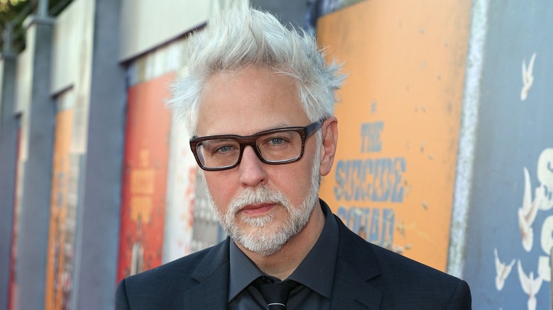 James Gunn poses at premiere