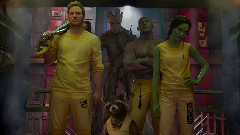 Guardians of Galaxy standing together