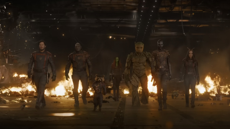 Guardians of the Galaxy walking