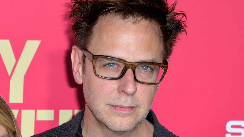 James Gunn with pink background