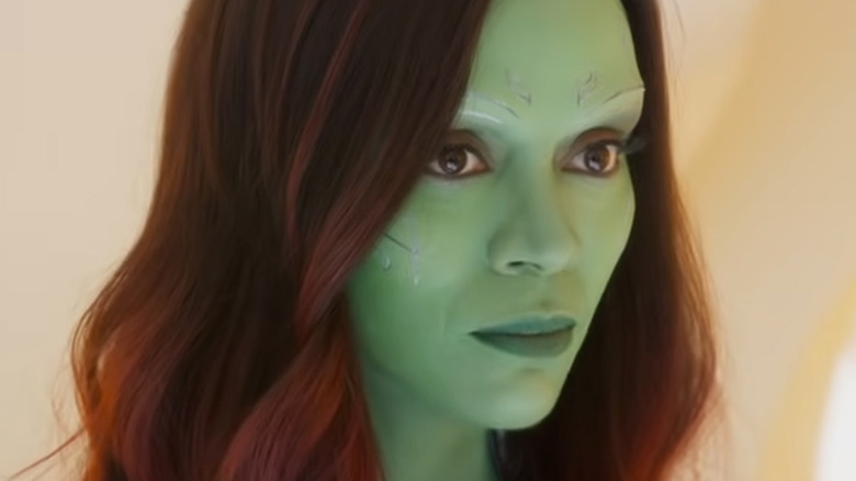 Guardians of Galaxy Gamora Face