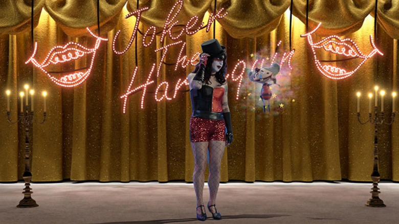 The Joker performing onstage