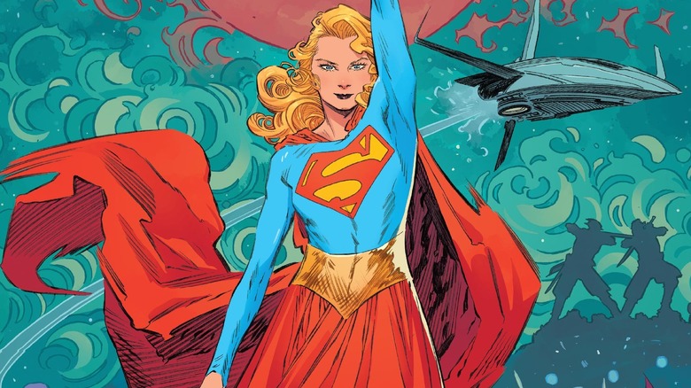 Supergirl posing in comic