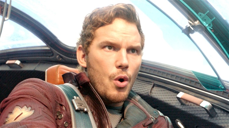 Peter Quill flying jet