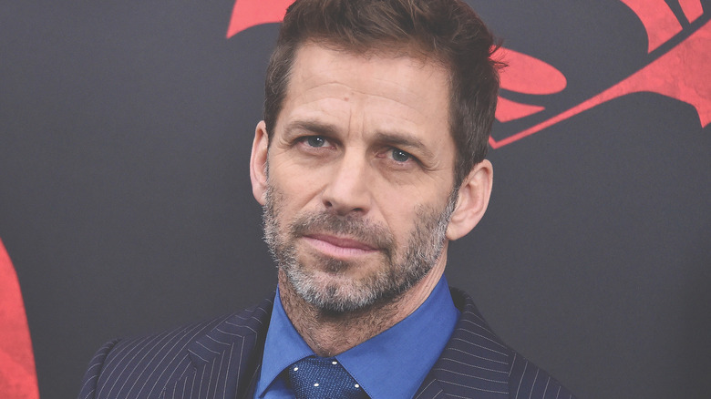 Zack Snyder smirking
