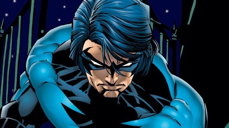 Nightwing looking angry