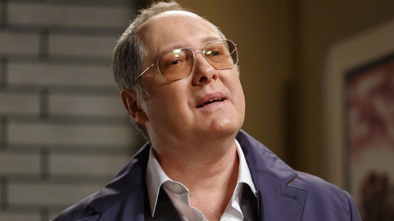 Raymond Reddington wearing sunglasses