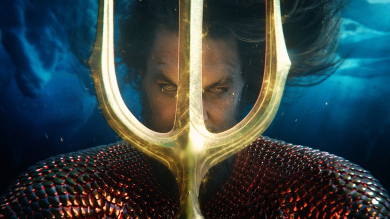 Aquaman Peeking Through Trident