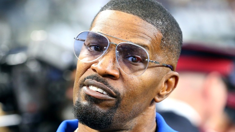 Jamie Foxx in tinted glasses