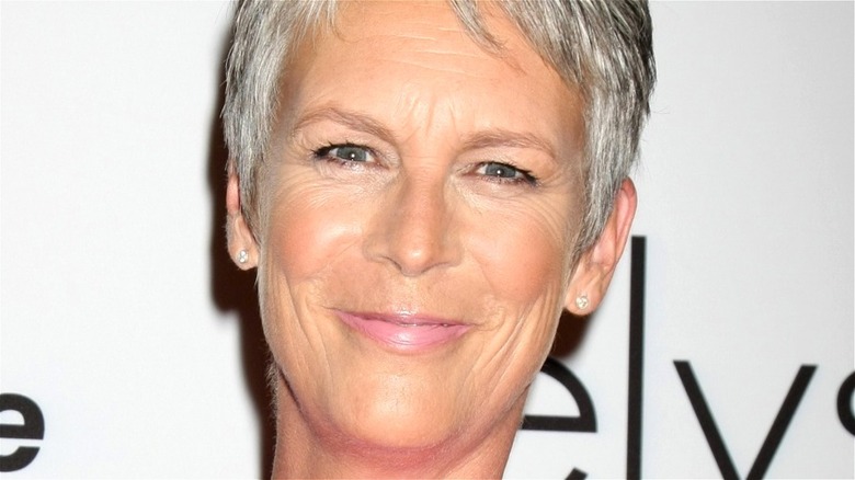 Jamie Lee Curtis looking on