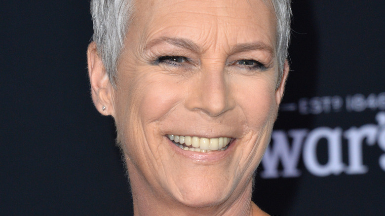 Jamie Lee Curtis smiles