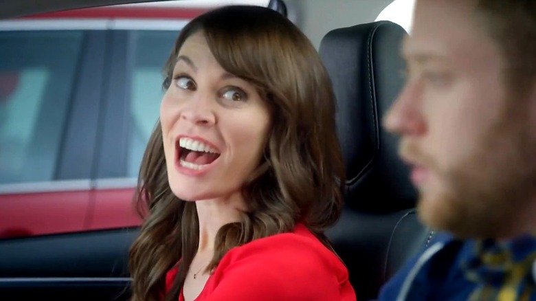 Jan singing in a Toyota commercial