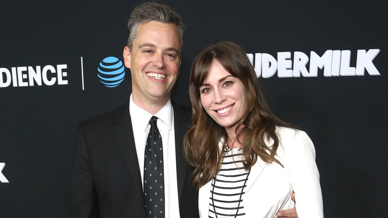 Bobby Mort and Laurel Coppock attend the premiere of "Loudermilk"
