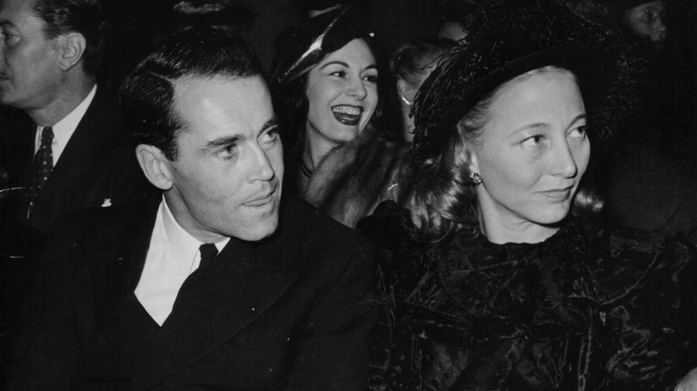 Frances and Henry Fonda at a film premiere