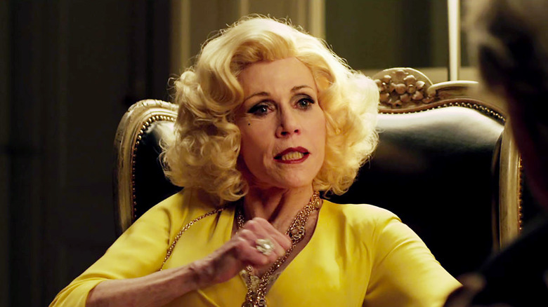 Jane Fonda raises fist