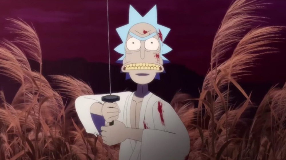 Rick as a deadly warrior in "Samurai & Shogun"