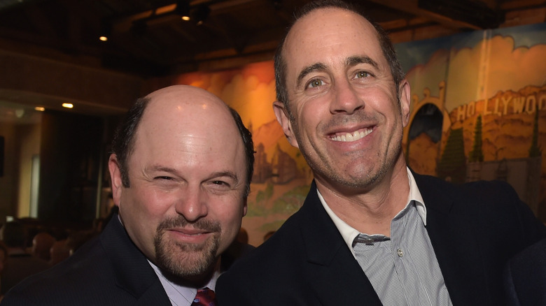 Jason Alexander and Jerry Seinfeld smiling