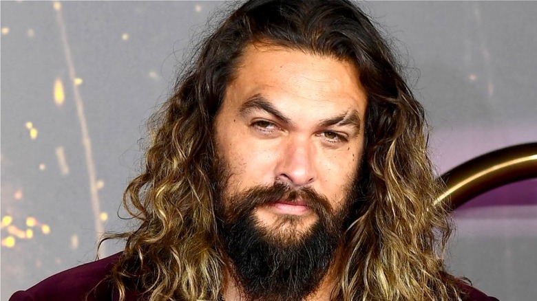 Jason Momoa at a movie premier