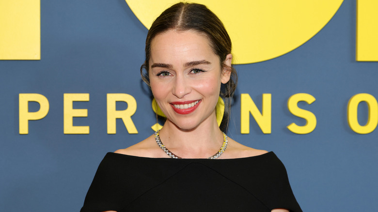 Emilia Clarke at the premiere of "Ponies" in January 2026