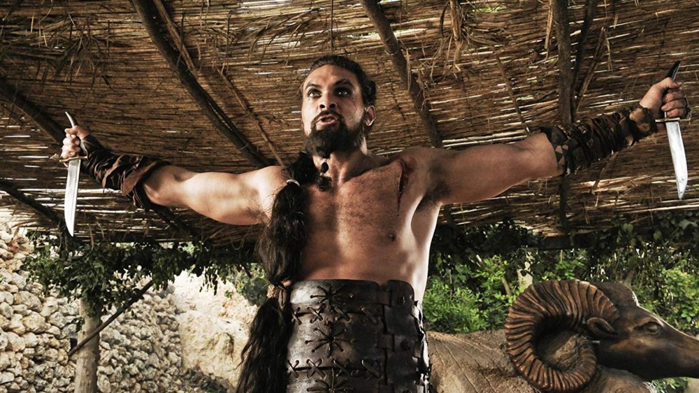 Jason Momoa as Khal Drogo on HBO's Game of Thrones