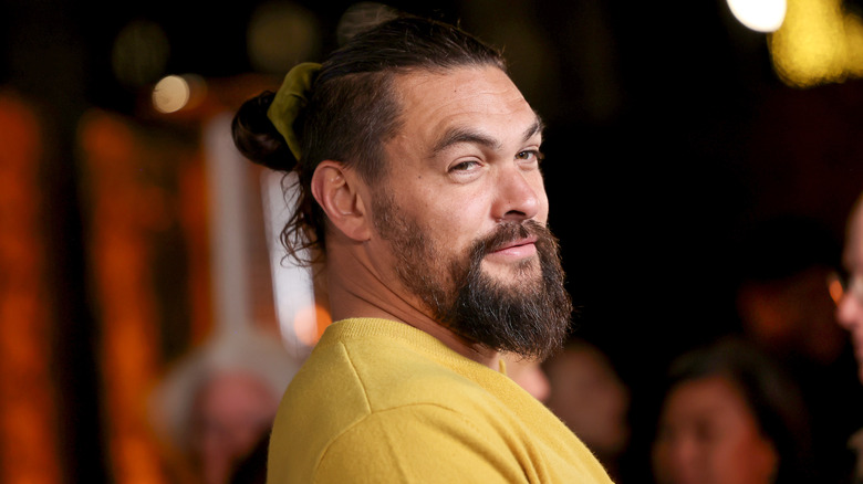 Jason Momoa hair up