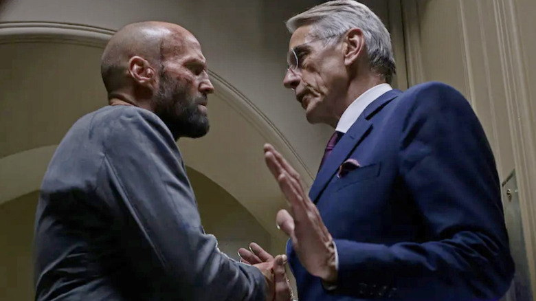 Clay confronts Westwyld in "The Beekeeper" (2024)