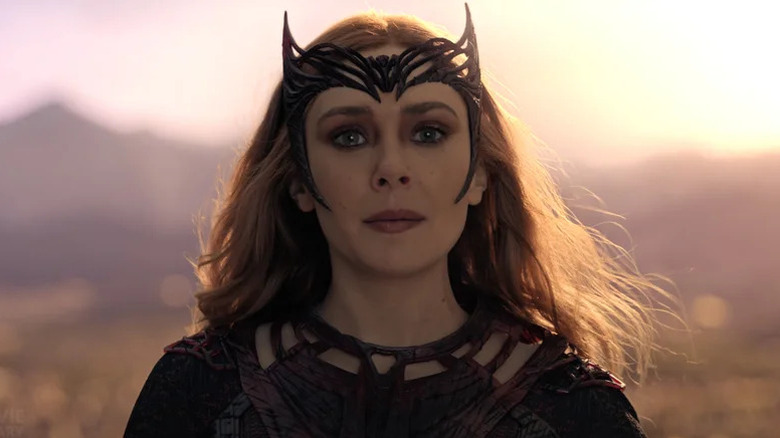 Scarlet Witch looking serious in Doctor Strange in the Multiverse of Madness