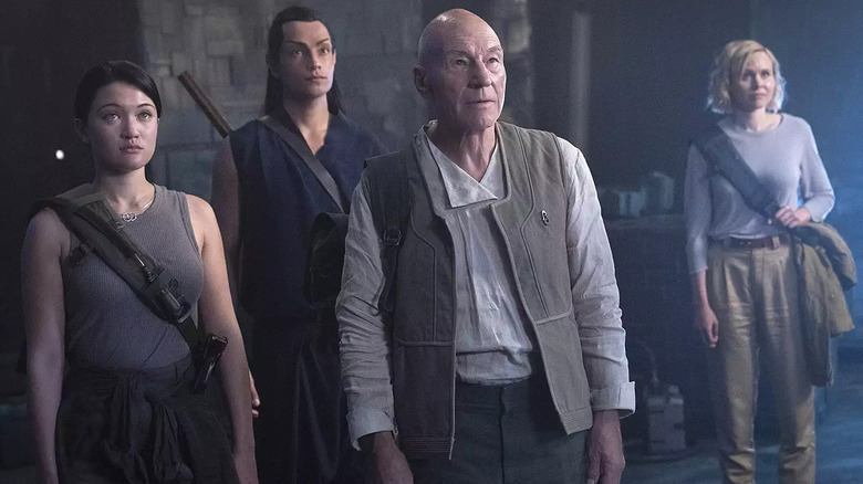 Picard and crew in Artifact