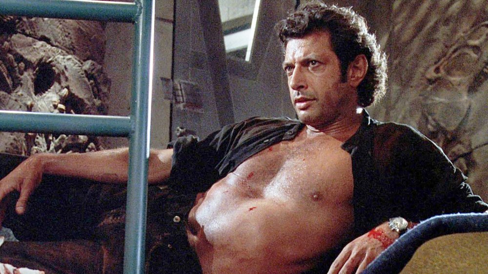 Jeff Goldblum shirtless in Jurassic Park