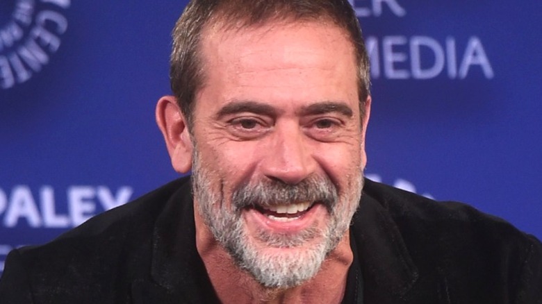 Jeffrey Dean Morgan smiling and laughing