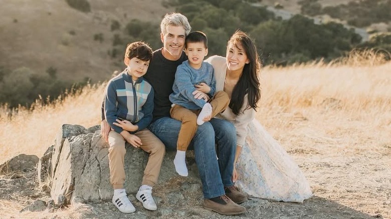 Jeffrey Randall Allen with his family