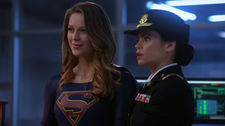 Lucy Lane and Supergirl 