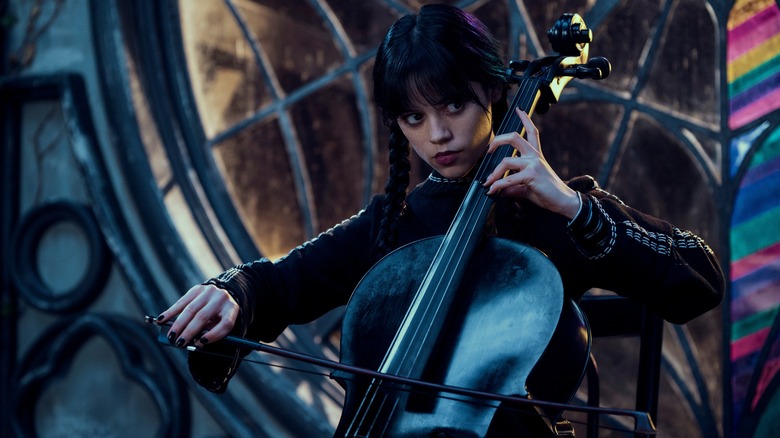 Jenna Ortega had to learn how to play cello for Wednesday
