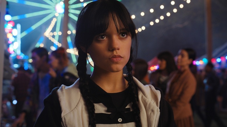 Jenna Ortega Wednesday at a fair