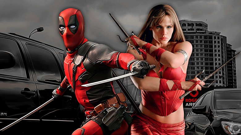 Deadpool and Elektra composite image
