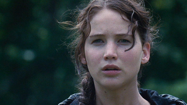 Katniss in a field