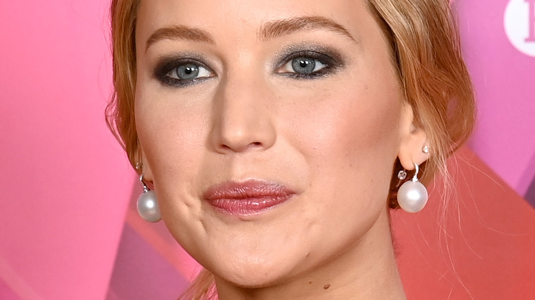 Jennifer Lawrence with earrings