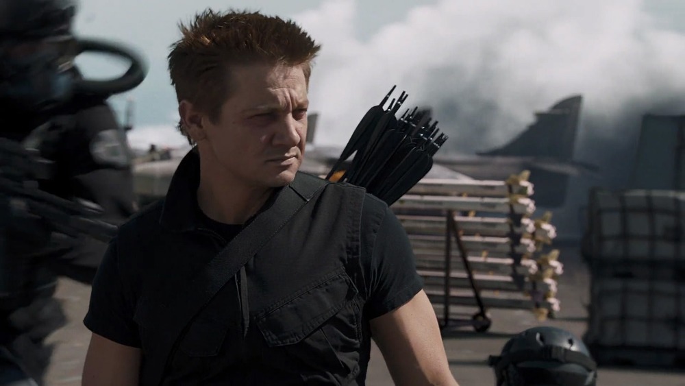 Jeremy Renner as Hawkeye in Avengers