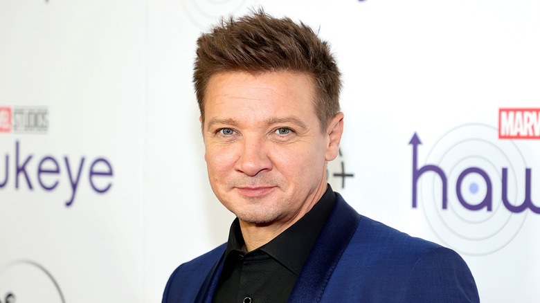 Jeremy Renner smiling on red carpet