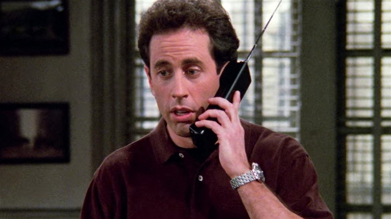 Jerry Seinfeld on the phone