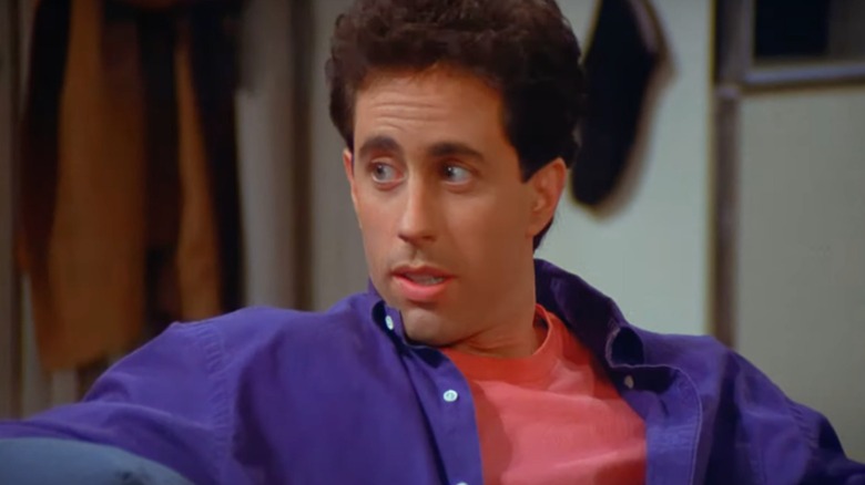Jerry Seinfeld raising his eyebrows