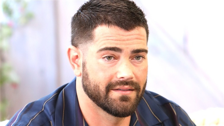 Jesse Metcalfe thoughtfully staring