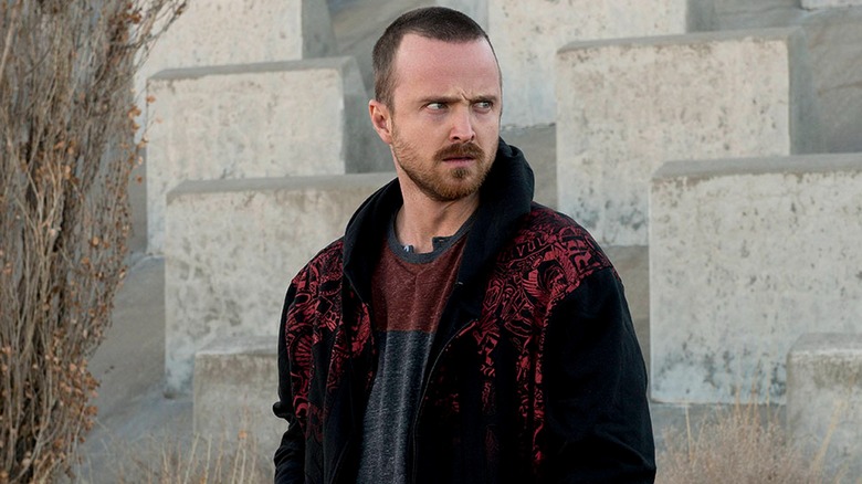 Jesse Pinkman looking disturbed