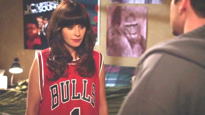 Jess wearing a Bulls Jersey