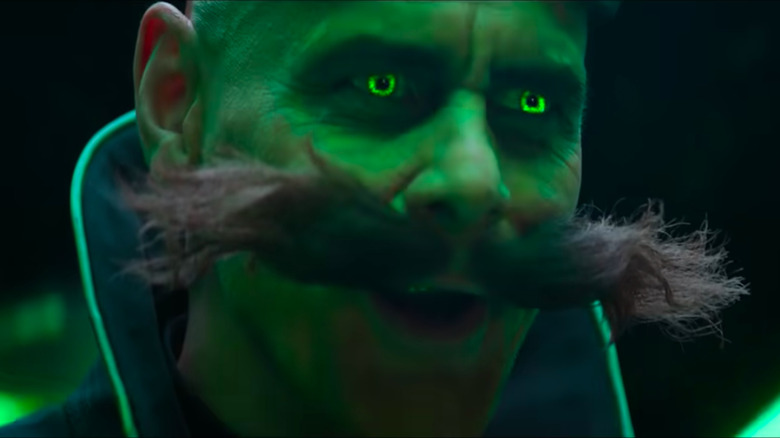 Jim Carrey as Dr. Robotnik glowing green