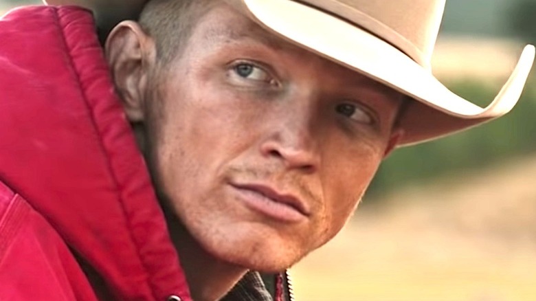 Jimmy looking stoic in cowboy hat